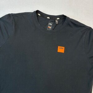 KTM T-Shirt Mens Large Black Ready To Race Short Sleeve Logo Patch Portugal Tee